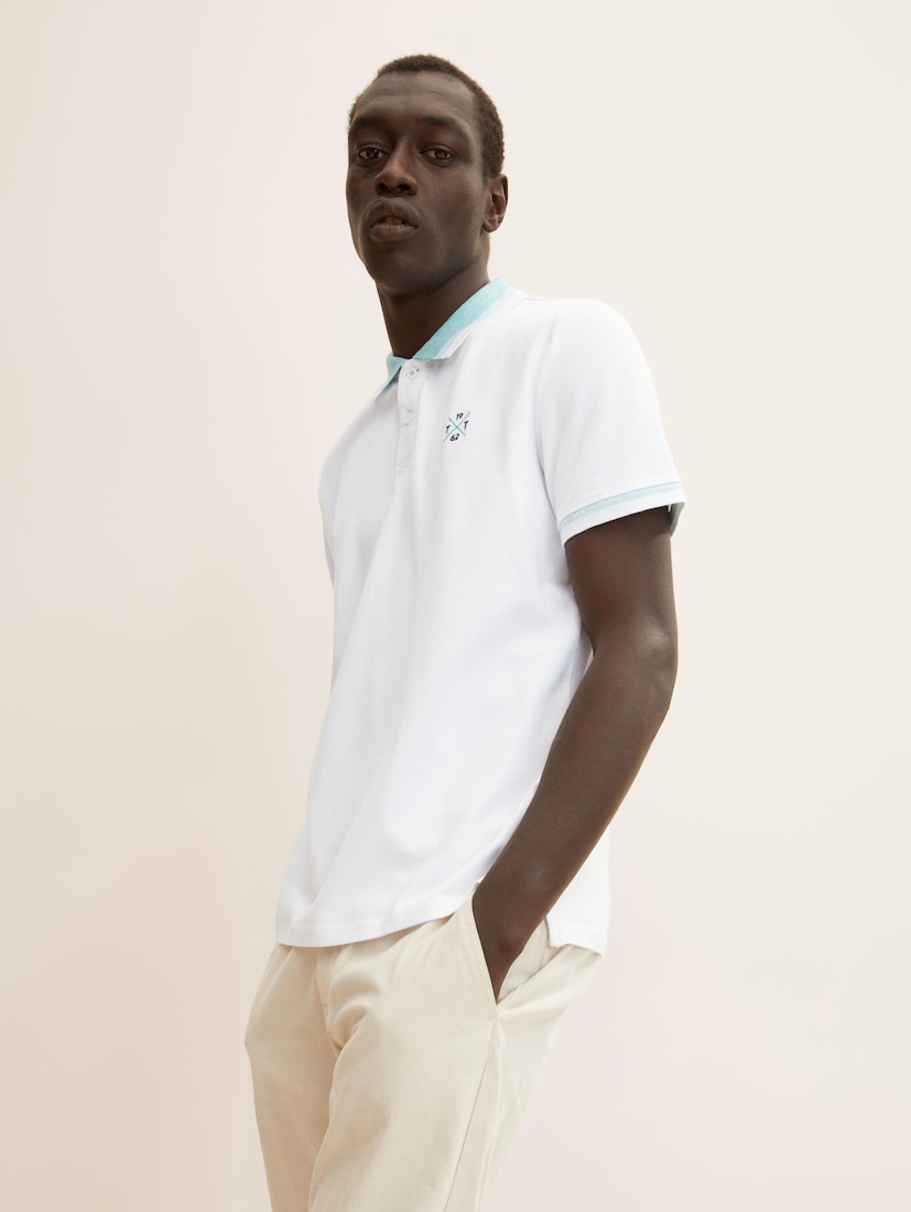 Buy Tom Tailor Polo Shirts Online USA - Mens With Embroidery White